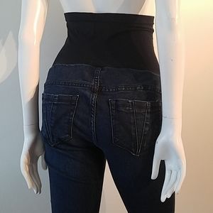 Maternity jeans dark denim straight leg